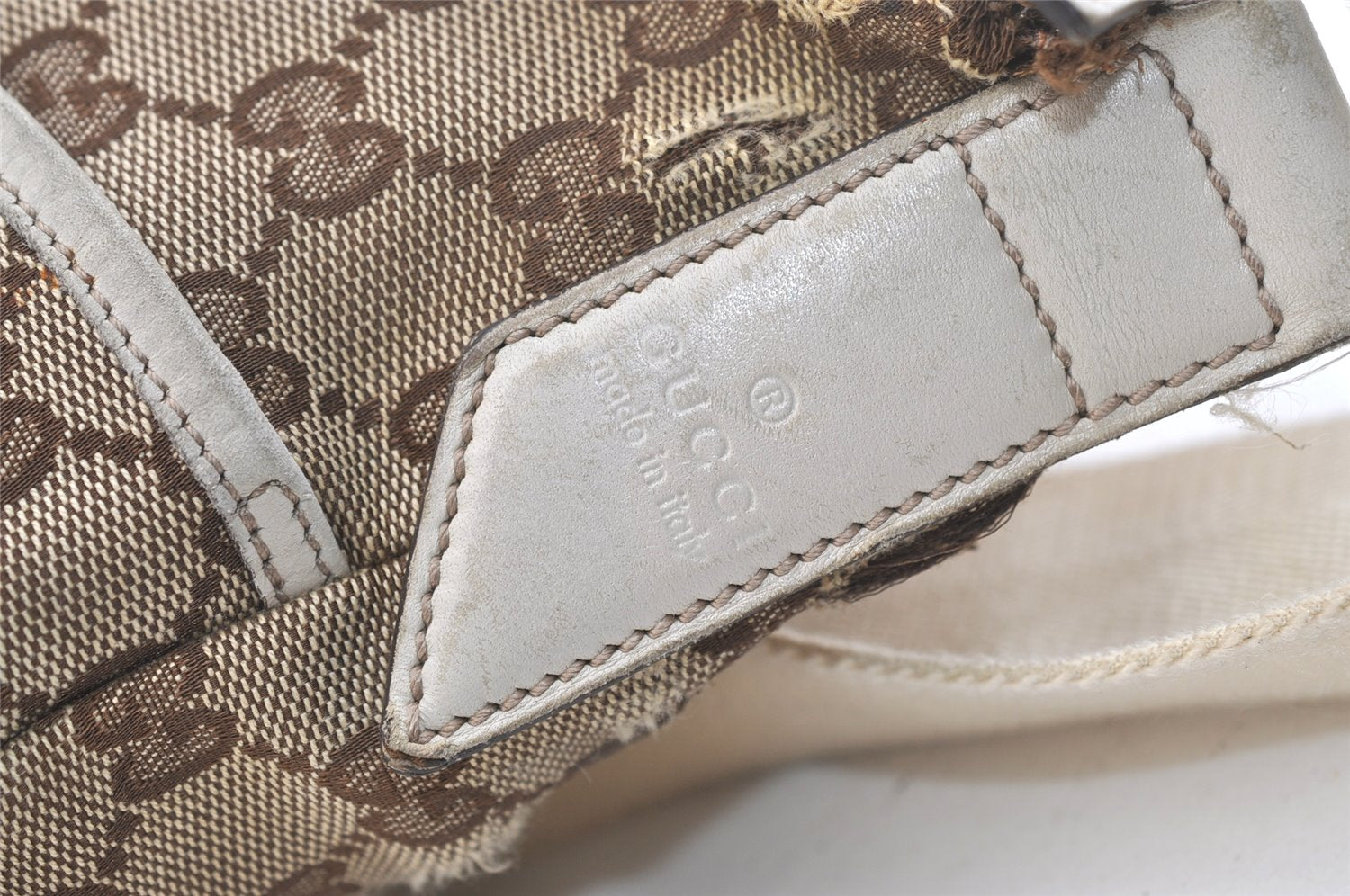 Authentic GUCCI Shoulder Cross Body Bag GG Canvas Leather 145857 Brown 2507K
