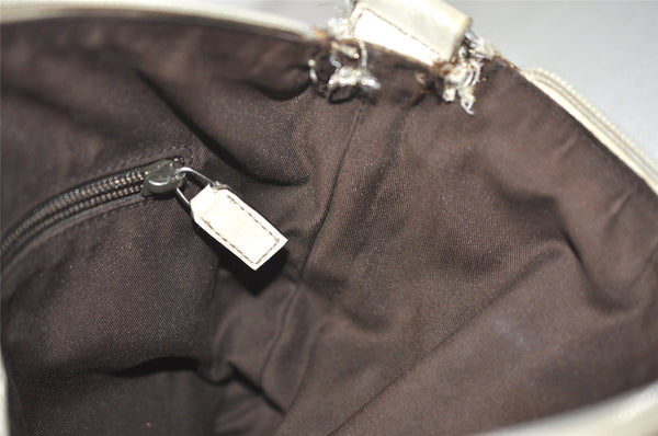 Authentic GUCCI Shoulder Cross Body Bag GG Canvas Leather 145857 Brown 2507K