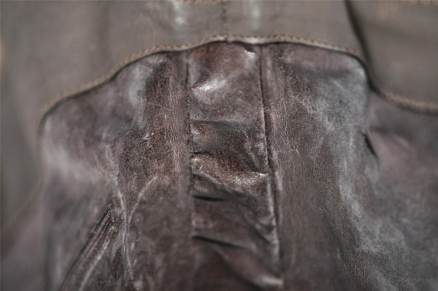 Authentic GUCCI Bamboo 2Way Shoulder Hand Bag Purse Suede Leather Brown 2508I