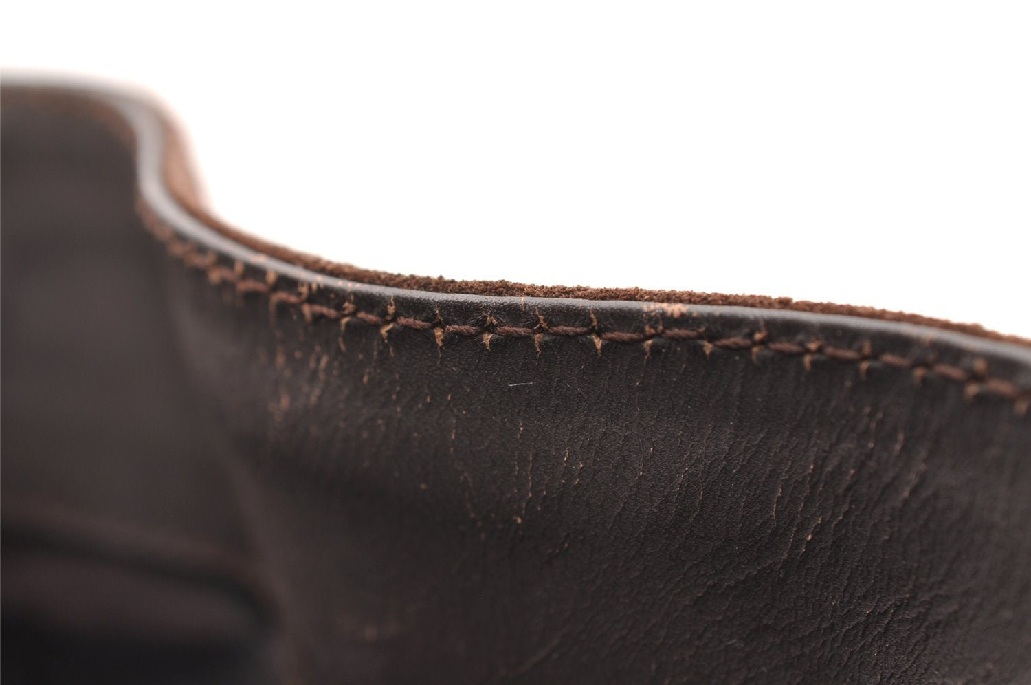 Authentic GUCCI Bamboo 2Way Shoulder Hand Bag Purse Suede Leather Brown 2508I