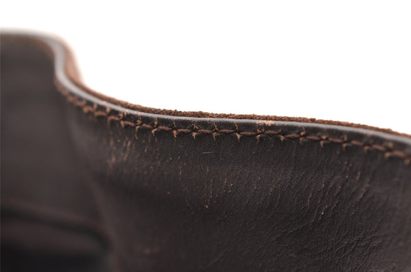 Authentic GUCCI Bamboo 2Way Shoulder Hand Bag Purse Suede Leather Brown 2508I