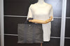 Authentic HERMES Her Line MM Hand Tote Bag Nylon Gray 2508J