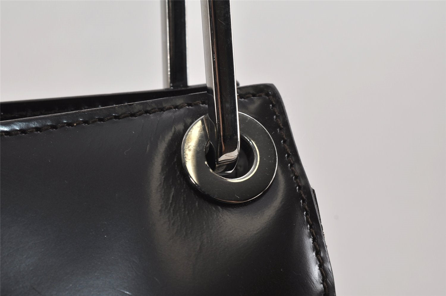 Authentic GUCCI Vintage Shoulder Hand Bag Purse Leather Brown Junk 2508K
