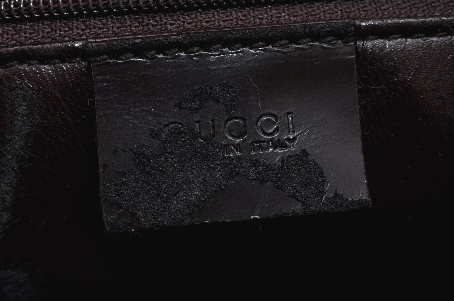Authentic GUCCI Vintage Shoulder Hand Bag Purse Leather Brown Junk 2508K