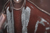 Authentic GUCCI Vintage Shoulder Hand Bag Purse Leather Brown Junk 2508K