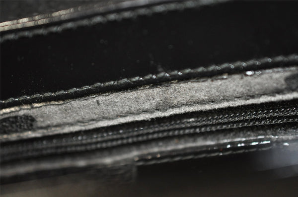 Authentic GUCCI Vintage Shoulder Hand Bag Purse Enamel Black Junk 2509I