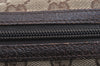 Authentic GUCCI Vintage Pouch Purse GG Canvas Leather 29596 Brown 2509K