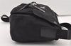 Authentic PRADA Nylon Tessuto Leather Shoulder Cross Body Bag BT6671 Black 2510J