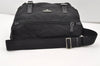 Authentic PRADA Nylon Tessuto Leather Shoulder Cross Body Bag BT6671 Black 2510J