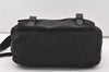 Authentic PRADA Nylon Tessuto Leather Shoulder Cross Body Bag BT6671 Black 2510J