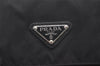 Authentic PRADA Nylon Tessuto Leather Shoulder Cross Body Bag BT6671 Black 2510J
