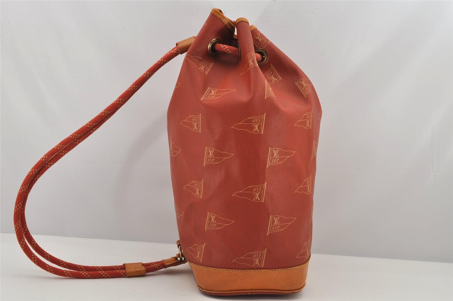 Auth Louis Vuitton Cup Saint Tropez Shoulder Bag Orange Red M80026 LV 2511K