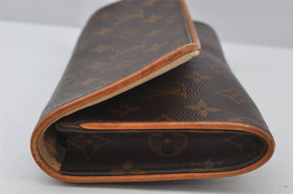 Authentic Louis Vuitton Monogram Pochette Twin GM Shoulder Bag M51852 LV 2512J