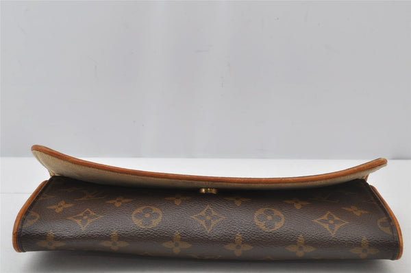 Authentic Louis Vuitton Monogram Pochette Twin GM Shoulder Bag M51852 LV 2512J