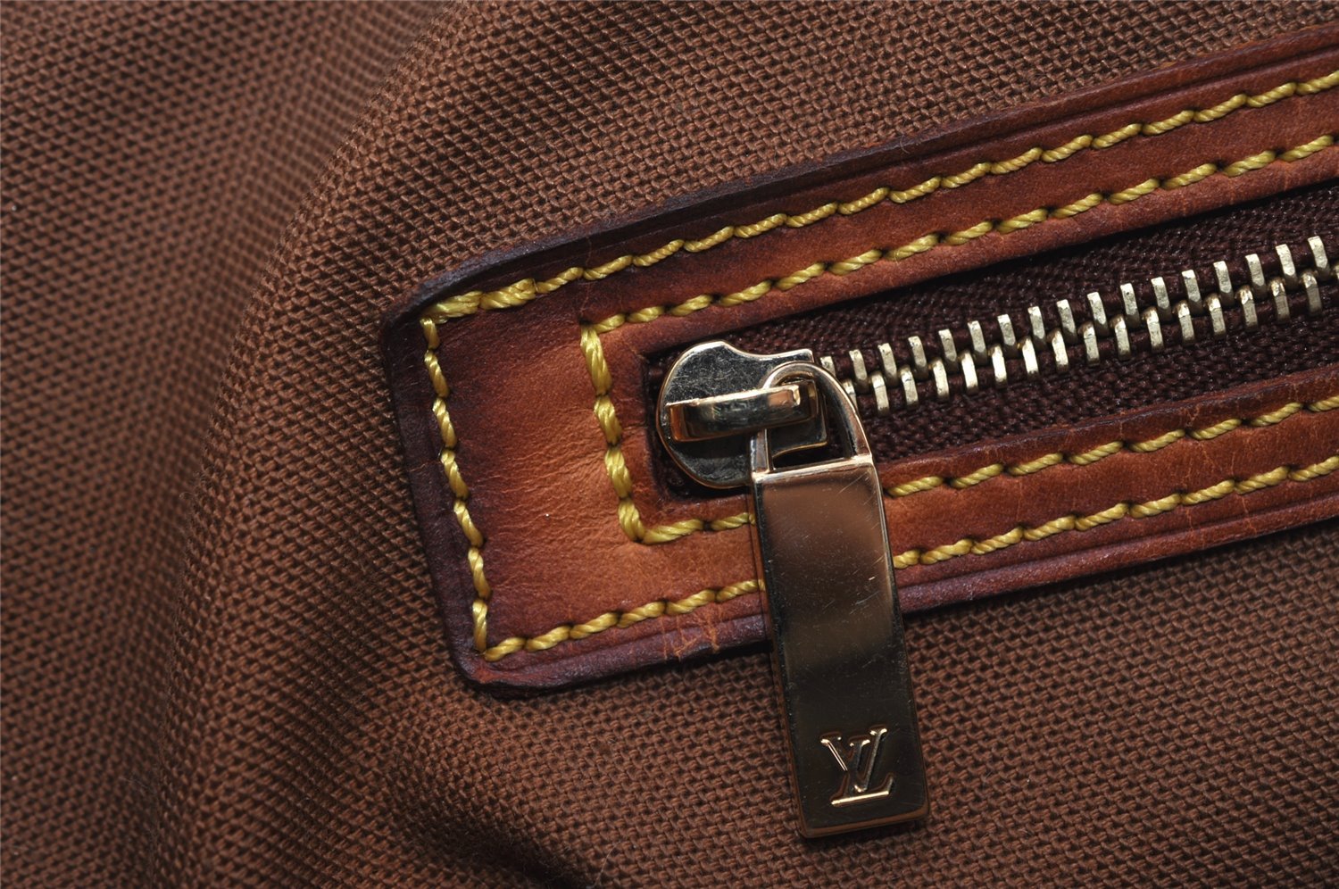 Authentic Louis Vuitton Monogram Cabas Mezzo Shoulder Tote Bag M51151 Junk 2513I