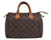 Authentic Louis Vuitton Monogram Speedy 25 Boston Hand Bag M41528 LV 2513J