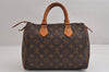 Authentic Louis Vuitton Monogram Speedy 25 Boston Hand Bag M41528 LV 2513J