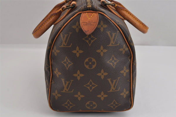 Authentic Louis Vuitton Monogram Speedy 25 Boston Hand Bag M41528 LV 2513J