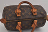 Authentic Louis Vuitton Monogram Speedy 25 Boston Hand Bag M41528 LV 2513J