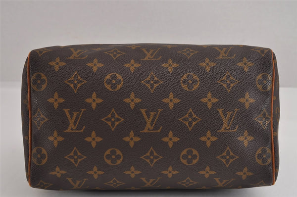 Authentic Louis Vuitton Monogram Speedy 25 Boston Hand Bag M41528 LV 2513J