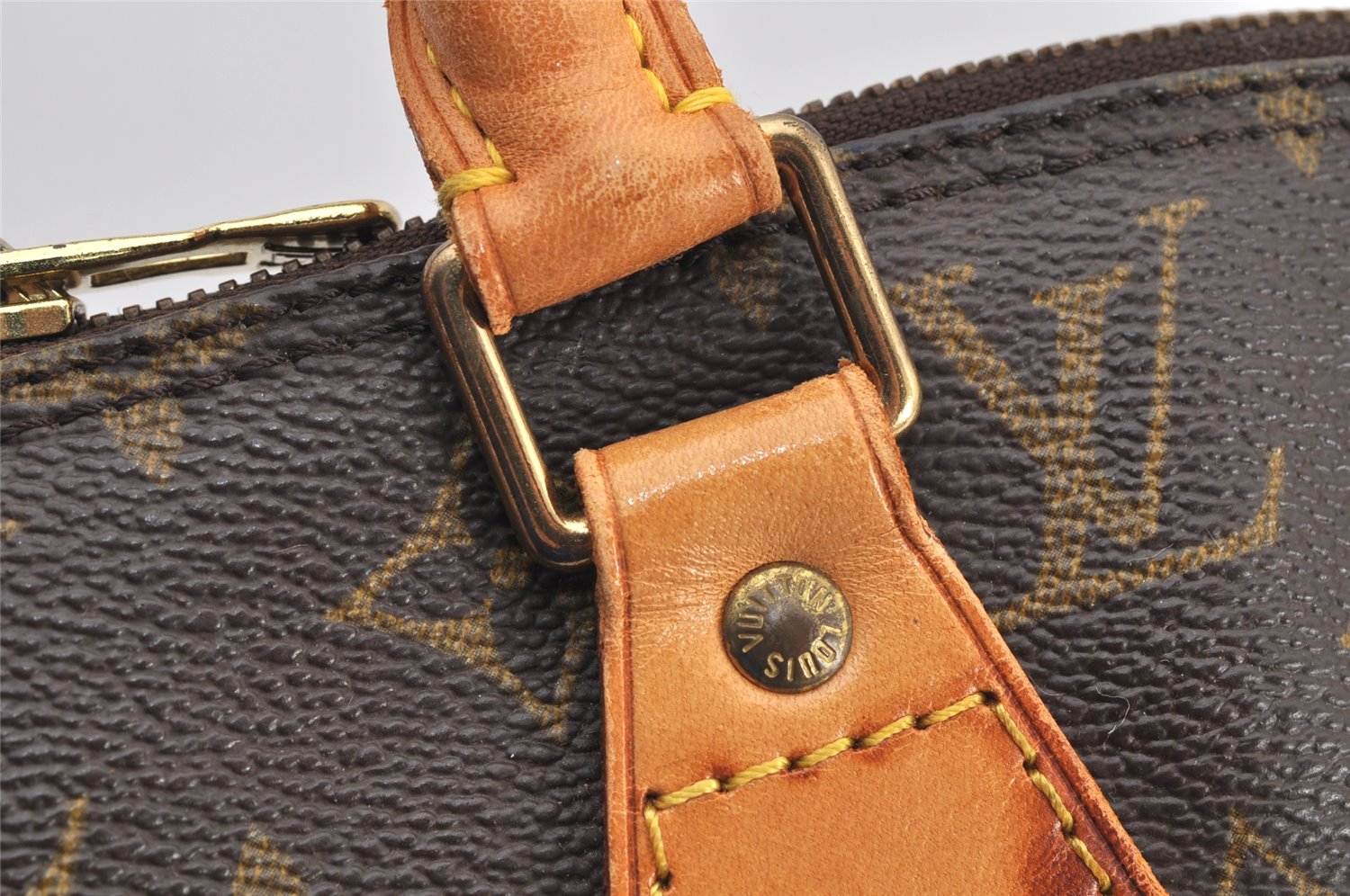 Authentic Louis Vuitton Monogram Alma Hand Bag Purse M51130 LV 2513K