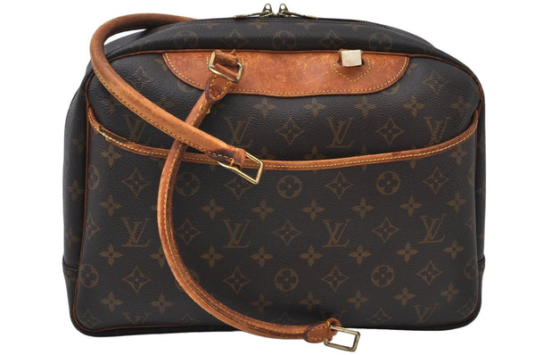 Authentic Louis Vuitton Monogram Deauville Hand Bag M47270 LV Junk 2514I
