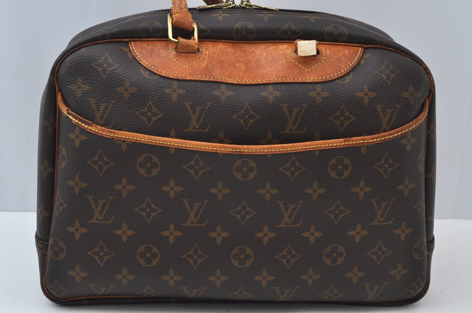 Authentic Louis Vuitton Monogram Deauville Hand Bag M47270 LV Junk 2514I