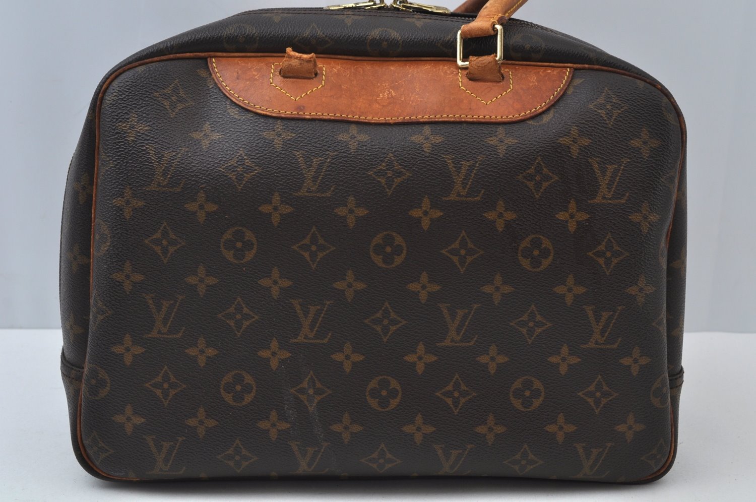 Authentic Louis Vuitton Monogram Deauville Hand Bag M47270 LV Junk 2514I