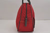 Authentic PRADA Vintage Sports Polyester Hand Bag Purse Red 2514J