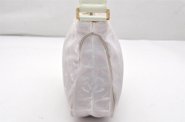 Authentic CHANEL Vintage New Travel Line Shoulder Hand Bag Purse Pink 2515K