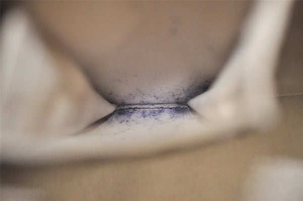 Authentic Louis Vuitton Epi Bowling Montaigne GM Hand Bag White M5931J LV 2516I