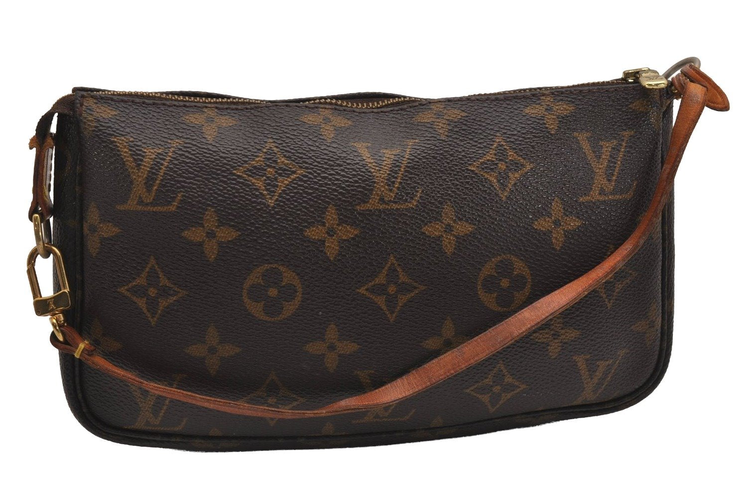 Authentic Louis Vuitton Monogram Pochette Accessoires Pouch M51980 LV 2516J