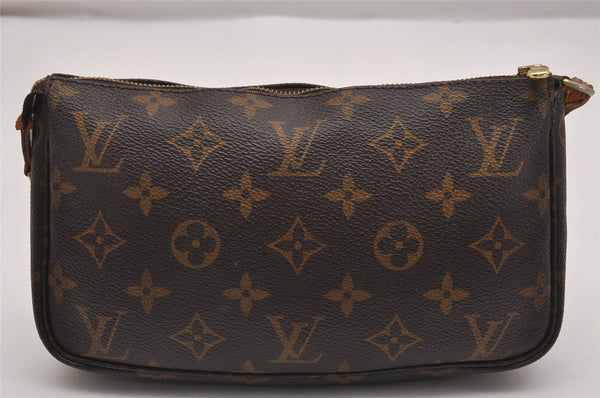 Authentic Louis Vuitton Monogram Pochette Accessoires Pouch M51980 LV 2516J