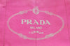 Authentic PRADA Vintage Canapa L Tote Hand Bag Denim Pink 2516K