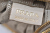 Authentic PRADA Vintage Nappa Gaufre Shoulder Hand Bag Leather White 2517I