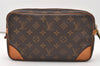 Authentic Louis Vuitton Monogram Marly Dragonne GM M51825 Clutch Hand Bag 2517J