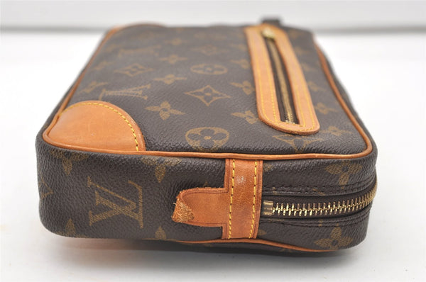 Authentic Louis Vuitton Monogram Marly Dragonne GM M51825 Clutch Hand Bag 2517J