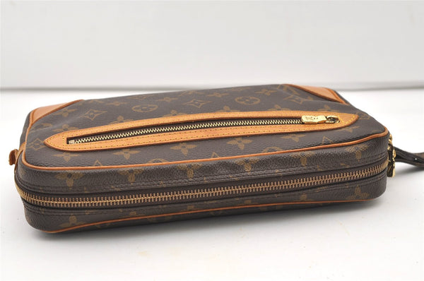 Authentic Louis Vuitton Monogram Marly Dragonne GM M51825 Clutch Hand Bag 2517J