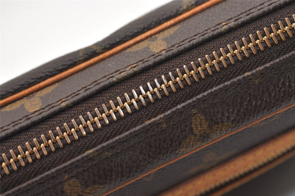 Authentic Louis Vuitton Monogram Marly Dragonne GM M51825 Clutch Hand Bag 2517J