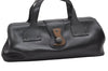 Authentic GUCCI Doctors Bag Hand Bag Leather Wood 104992 Black 2517K