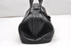 Authentic GUCCI Doctors Bag Hand Bag Leather Wood 104992 Black 2517K