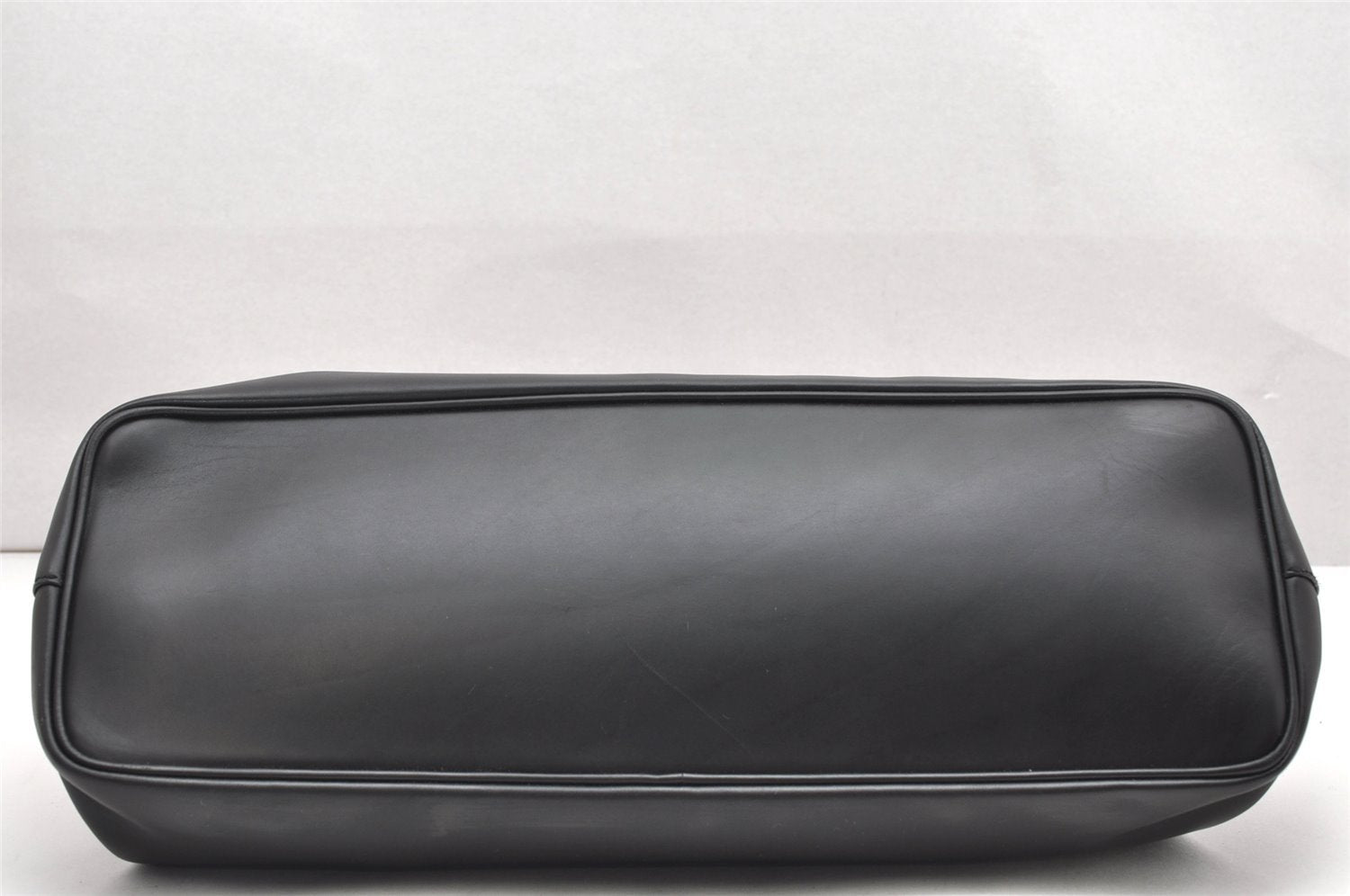 Authentic GUCCI Doctors Bag Hand Bag Leather Wood 104992 Black 2517K