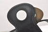 Authentic GUCCI Doctors Bag Hand Bag Leather Wood 104992 Black 2517K