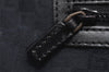 Authentic GUCCI Doctors Bag Hand Bag Leather Wood 104992 Black 2517K