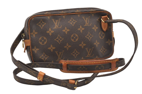 Auth Louis Vuitton Monogram Marly Bandouliere Shoulder Cross Bag M51828 LV 2519J