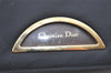 Authentic Christian Dior Maris Pearl Shoulder Bag Nylon Leather Black Junk 2519K