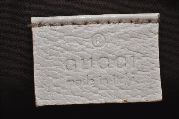 Authentic GUCCI Vintage Hand Bag Pouch Purse GG Canvas Leather 154432 Pink 2520I