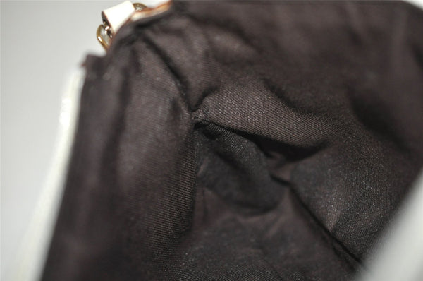 Authentic GUCCI Vintage Hand Bag Pouch Purse GG Canvas Leather 154432 Pink 2520I