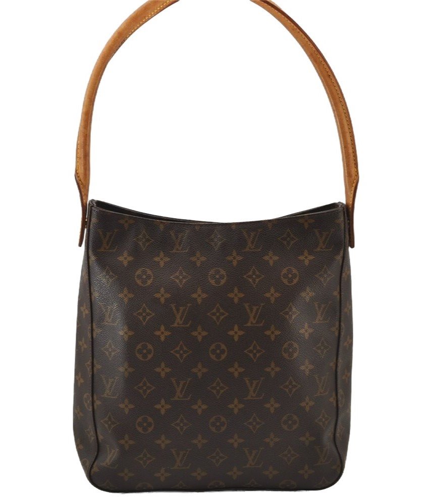 Authentic Louis Vuitton Monogram Looping GM Shoulder Bag M51145 LV 2520J