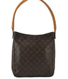 Authentic Louis Vuitton Monogram Looping GM Shoulder Bag M51145 LV 2520J